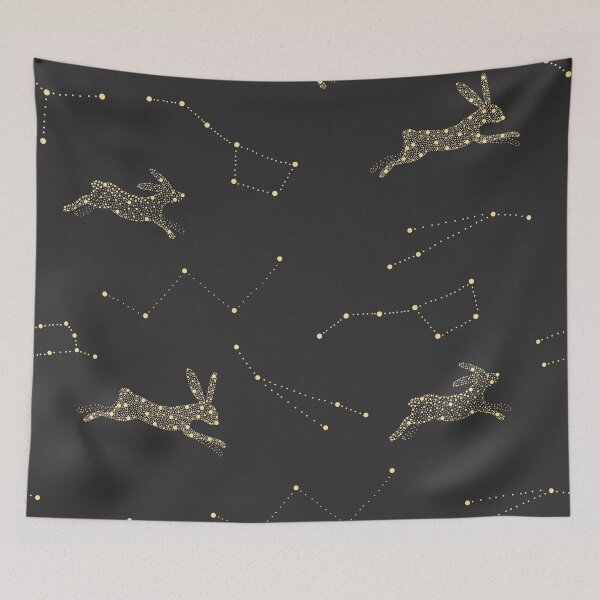 Item preview, celestial rabbits - gold designed and sold by space-kitten.