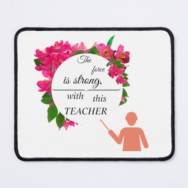 Item preview, The force is strong with this teacher. designed and sold by atktdesigns.