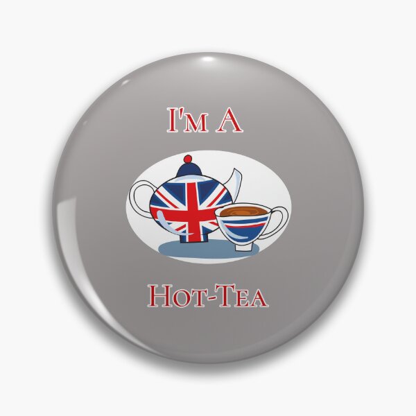 Item preview, I'm A Hot Tea Tea Pot Cup British Flag Design designed and sold by Angela Mello.