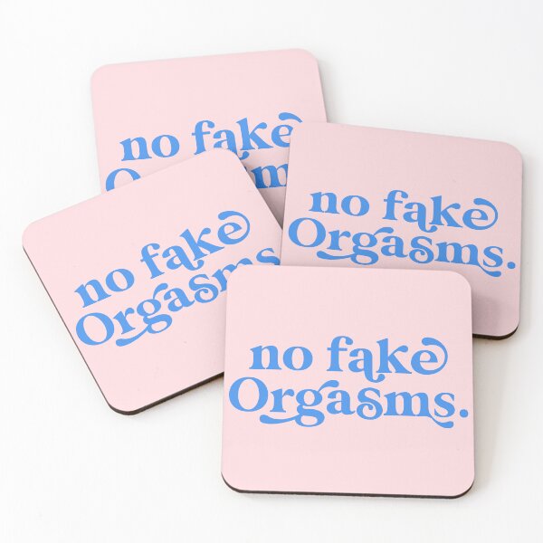 Item preview, No Fake Orgasms in Violet / Rose designed and sold by Africanism.