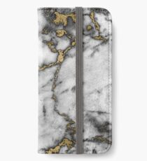 Grey marble gold streaks phone case cover iPhone Wallet/Case/Skin