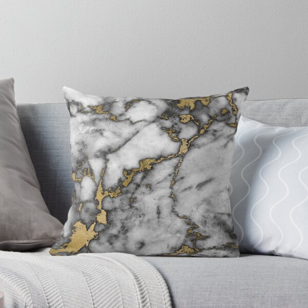 Item preview, Grey marble gold streaks phone case cover designed and sold by joellis.