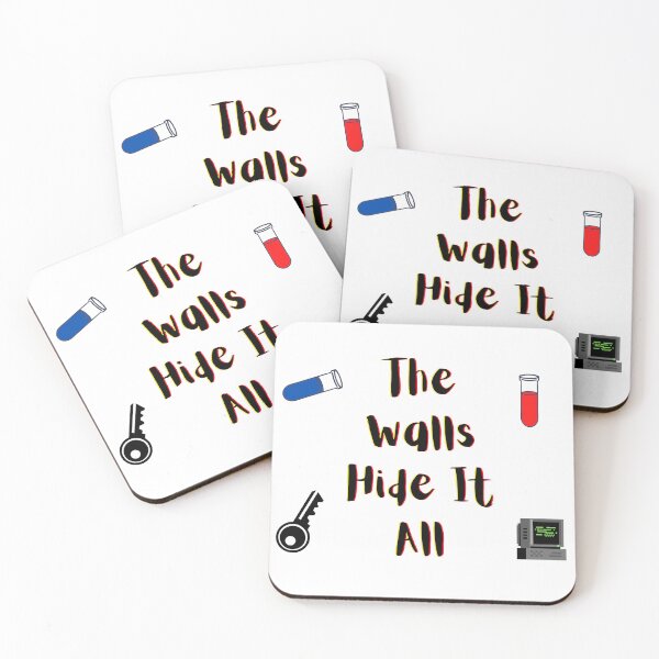 Item preview, The Walls Hide It All yellow and red  designed and sold by Cora Gregory.
