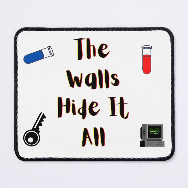 Item preview, The Walls Hide It All yellow and red  designed and sold by Cora Gregory.