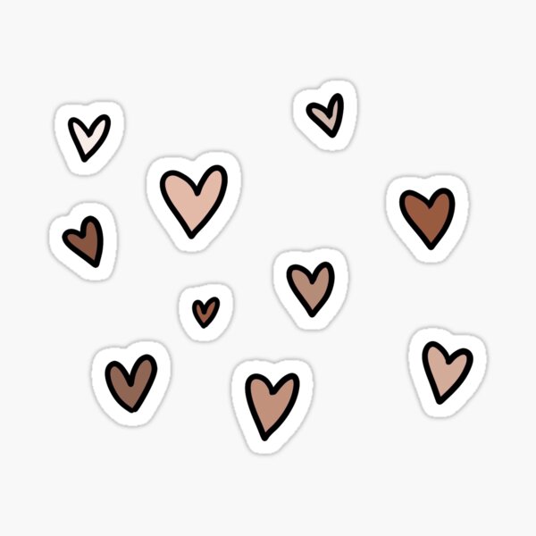 Item preview, Set de 10 Corazones - Neutro designed and sold by Jay-cm.