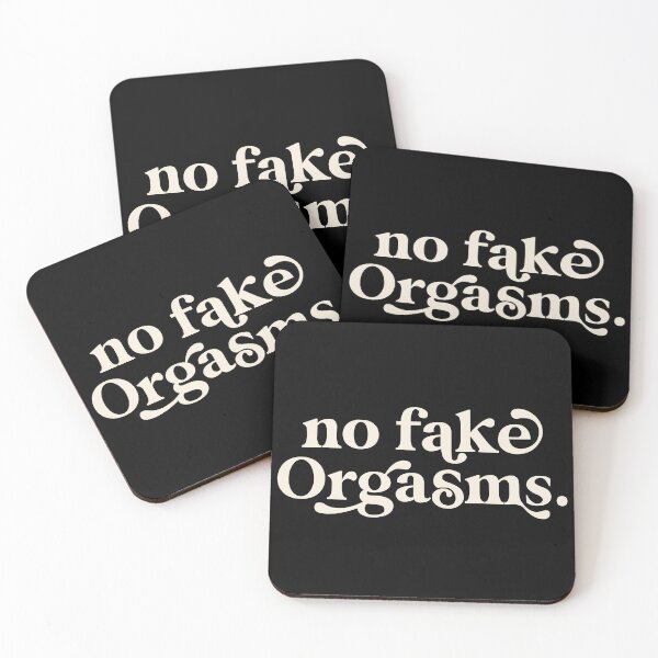 Item preview, No Fake Orgasms in White / Black designed and sold by Africanism.