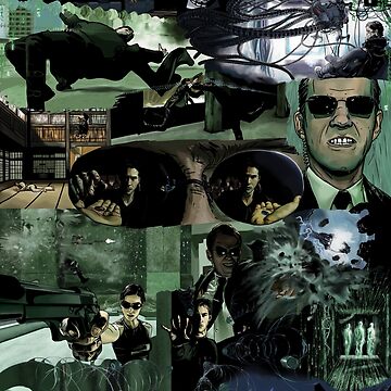 "The Matrix Comic Montage" Poster for Sale by PointBlank | Redbubble
