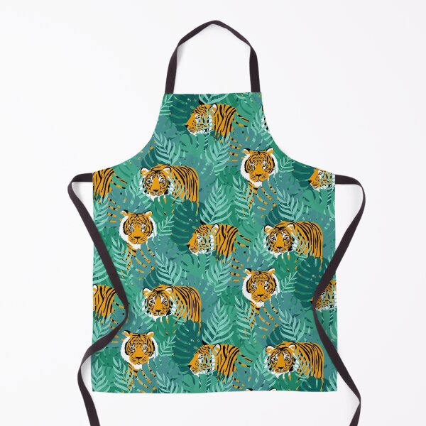 Item preview, Jungle Tiger - Velvet Jade designed and sold by latheandquill.