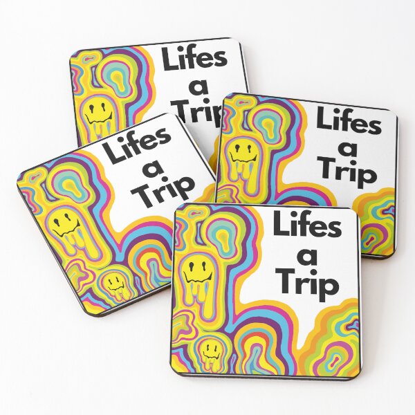 Item preview, Lifes a trip -groovy colorful art designed and sold by samejane.