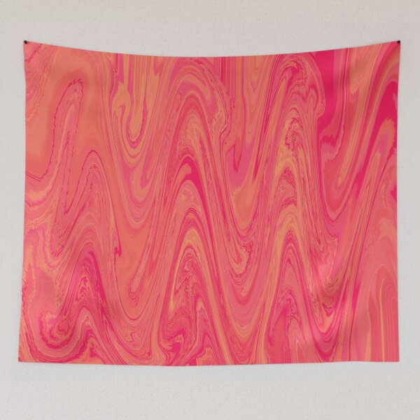 Item preview, Líquido, Abstracto, Tye Dye, SS2022, Naranja y rosa, StayFlyDesign designed and sold by HeatherAP.