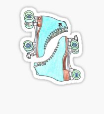 RETRO ROLLER BLADES Sticker
