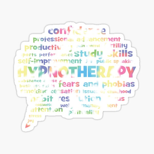 Item preview, Hypnotherapy Words (Tie Dye Text Edition) designed and sold by LouiseFranksArt.
