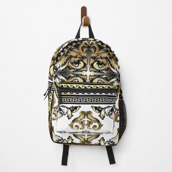 Item preview, Ornate Baroque Gold White Black Waves Greek Meander designed and sold by Yiorgos Designs.