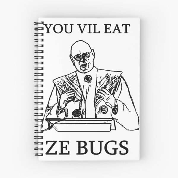 Item preview, Klaus Schwab eat bugs shirt designed and sold by cynicastudios.