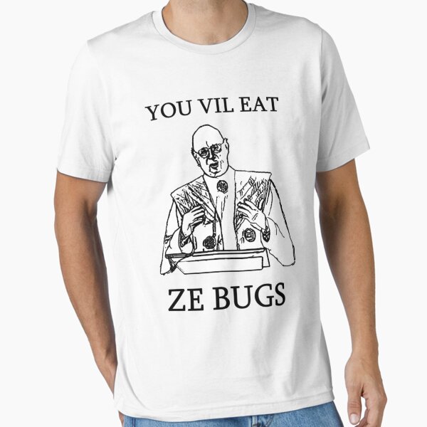 Item preview, Klaus Schwab eat bugs shirt designed and sold by cynicastudios.