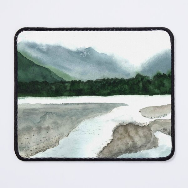 Item preview, Dart River - watercolour painting designed and sold by Karottenlotte.