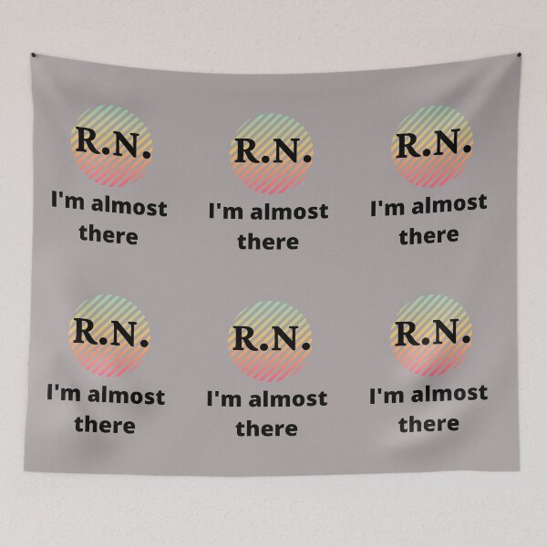 Item preview, RN Almost there nurse t shirt valentines day t shirt designed and sold by medoutfits.