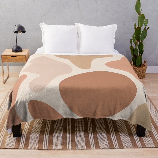 Item preview, Neutral Warm Tones Patel Pink Abstract Shapes Pattern designed and sold by zedonee.
