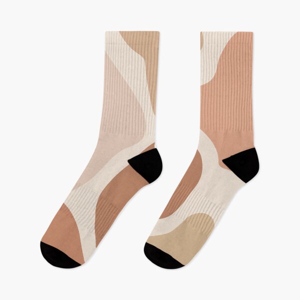 Item preview, Neutral Warm Tones Patel Pink Abstract Shapes  Pattern  designed and sold by zedonee.