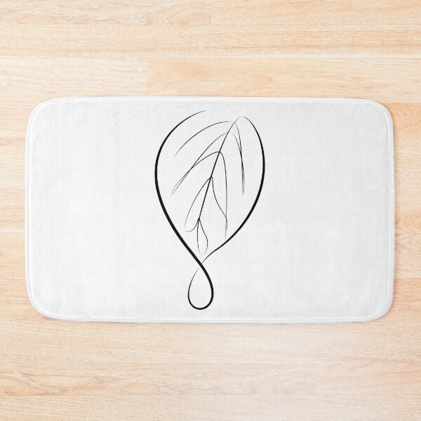 Item preview, Drop on the leaf in one line art designed and sold by evk-art.