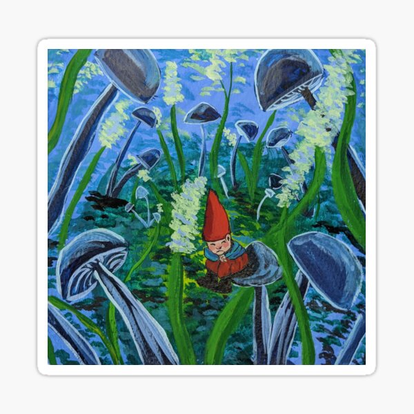 Item preview, Sad Little Gnome In a Mushroom Forest  designed and sold by MagicGnome47.