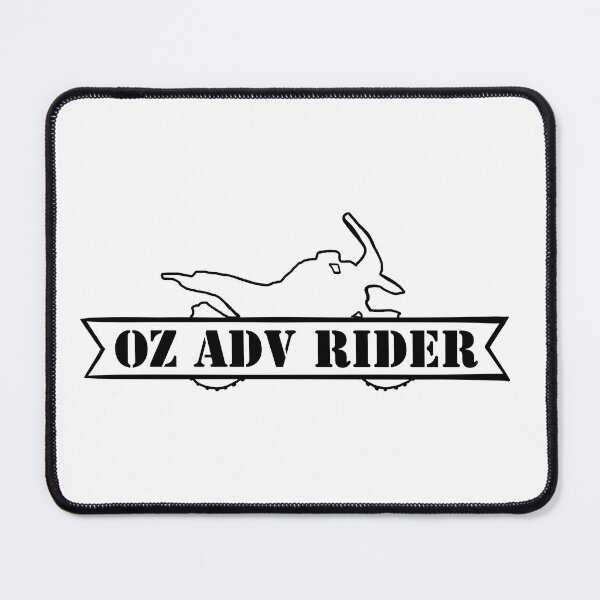 Item preview, Oz ADV Rider logo black designed and sold by ozadvrider.