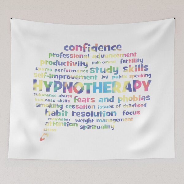 Item preview, Hypnotherapy Words (Purple Tie Dye Edition) designed and sold by LouiseFranksArt.
