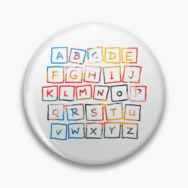 Item preview, AtoZ Alphabet design art sticker designed and sold by Graphiana.