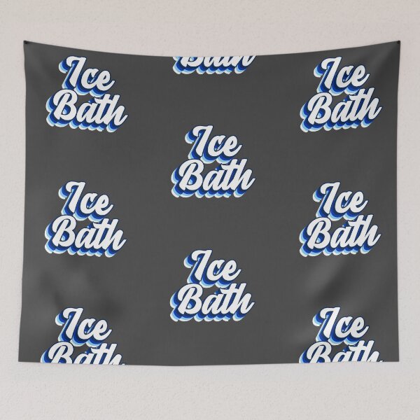 Item preview, Ice Bath - Blue - Groovy Text - Wild Swimming Tees designed and sold by WildSwimming.