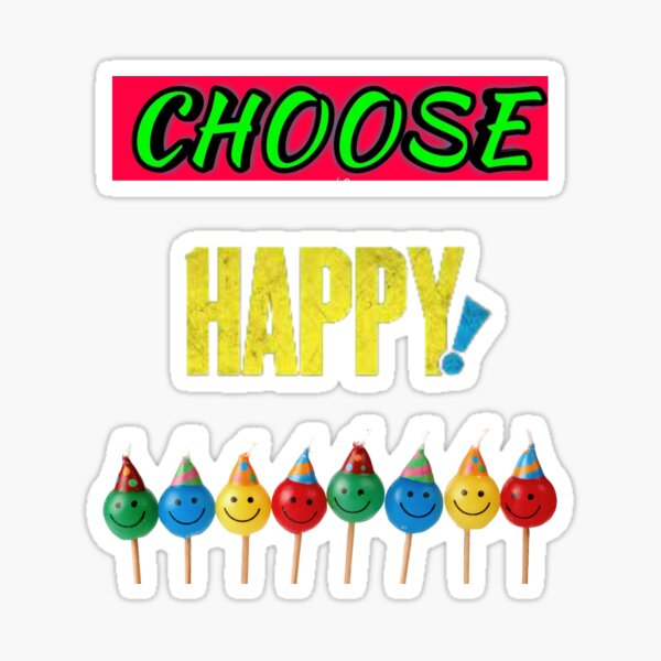 Item preview, CHOOSE HAPPY designed and sold by forgodandcountr.