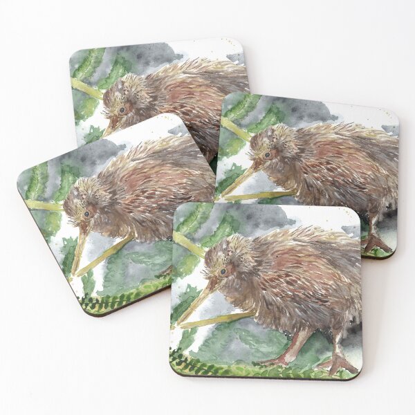 Item preview, Kiwi - watercolour painting designed and sold by Karottenlotte.