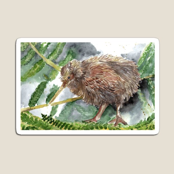Item preview, Kiwi - watercolour painting designed and sold by Karottenlotte.
