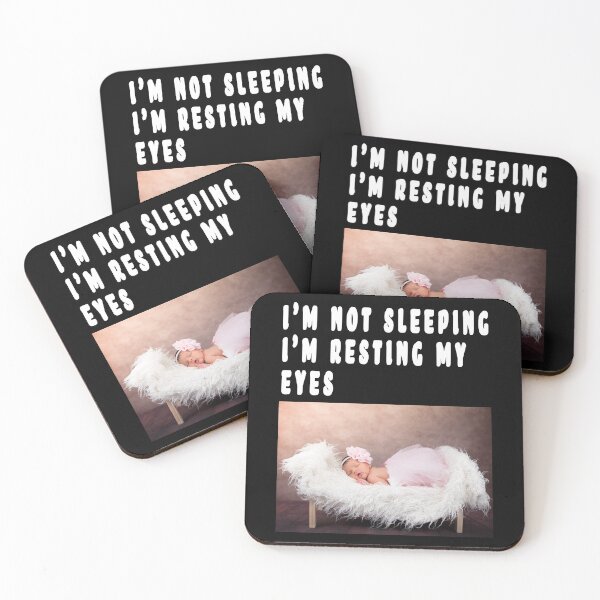 Item preview, I'M NOT SLEEPING, I'M RESTING MY EYES. designed and sold by GOLDFAMILYSHOP.