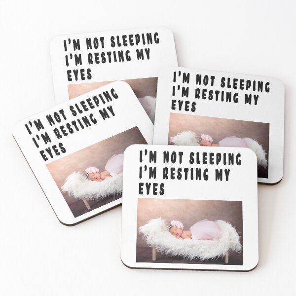 Item preview, I'M NOT SLEEPING, I'M RESTING MY EYES. designed and sold by GOLDFAMILYSHOP.