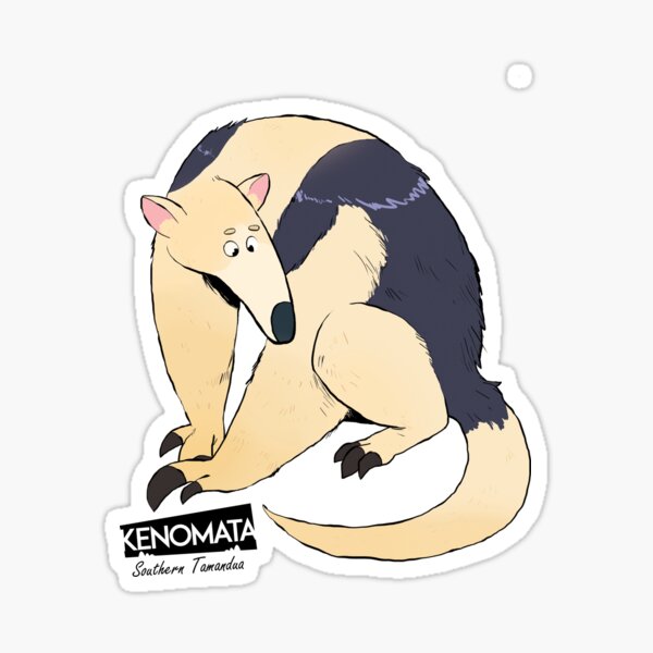 Tamandua cartoon illustration Sticker for Sale by Misscartoon