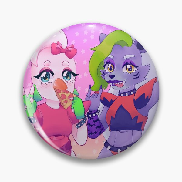 Item preview, FNAF - Glamrock Chica and Roxxane Wolf designed and sold by Yuli_ uwuwu.
