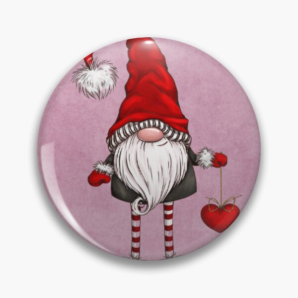 Item preview, Valentine Heart Cute Gnome Pink Background designed and sold by BalloonPrints.