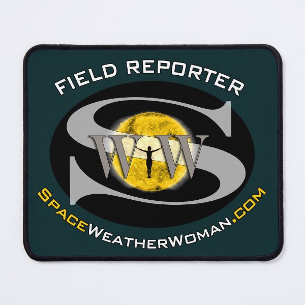 Item preview, Space Weather Woman Field Reporter Yellow Sun designed and sold by tamithaskov.
