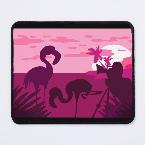 Artikelvorschau, Flamingo in der Natur - Flamingo-Clipart entworfen und verkauft von The-Meraki-Man.