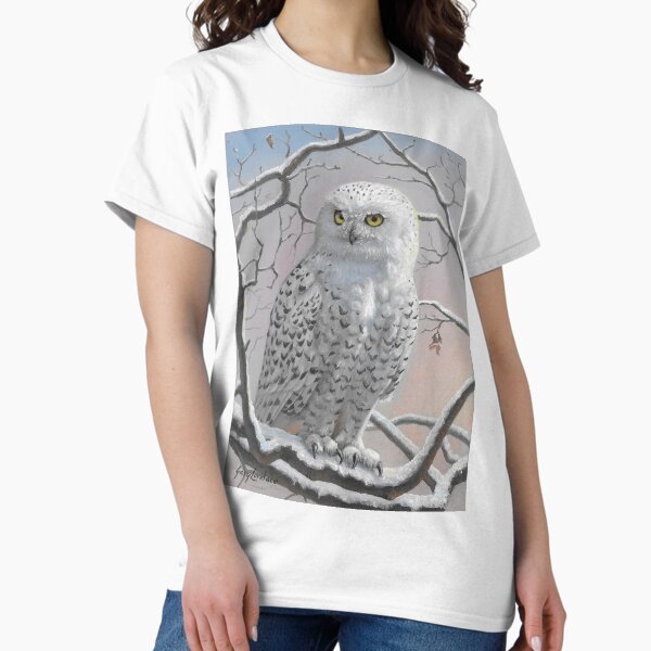 "Snowy Owl" by Gary Lovelace Classic T-Shirt