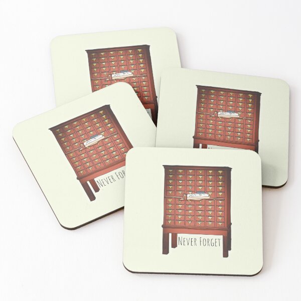 Item preview, Never Forget: Card Catalog Nostalgic Illustration designed and sold by BetelgeuseX3.