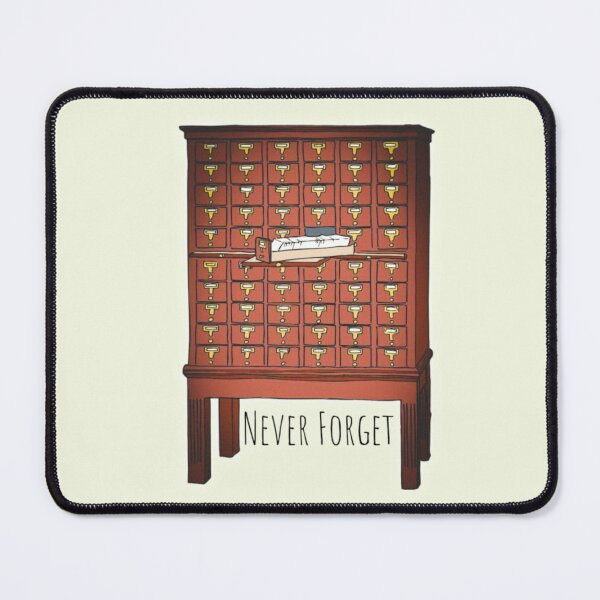 Item preview, Never Forget: Card Catalog Nostalgic Illustration designed and sold by BetelgeuseX3.
