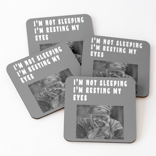 Item preview, I'M NOT SLEEPING, I'M RESTING MY EYES. designed and sold by GOLDFAMILYSHOP.