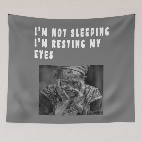 Item preview, I'M NOT SLEEPING, I'M RESTING MY EYES. designed and sold by GOLDFAMILYSHOP.
