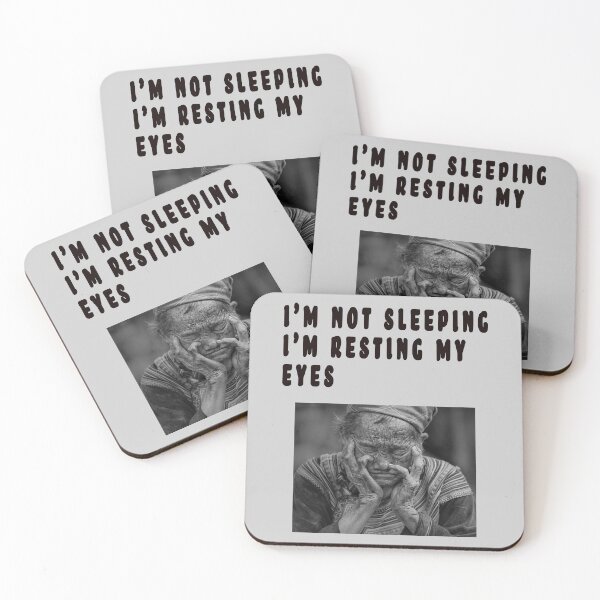 Item preview, I'M NOT SLEEPING, I'M RESTING MY EYES. designed and sold by GOLDFAMILYSHOP.