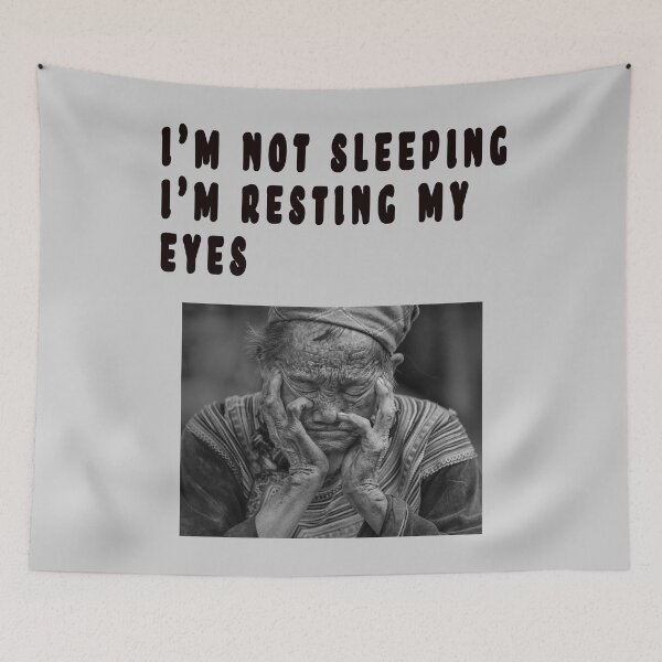 Item preview, I'M NOT SLEEPING, I'M RESTING MY EYES. designed and sold by GOLDFAMILYSHOP.
