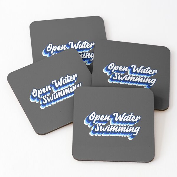 Item preview, Open Water Swimming - Blue - Groovy Text - Wild Swimming Tees designed and sold by WildSwimming.