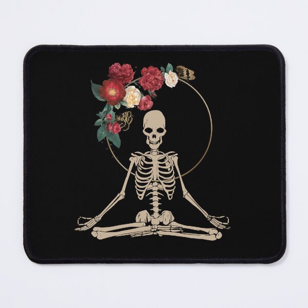 Item preview, Yoga -Skeleton-Yoga- How to Meditate-Skeleton meditation Flower designed and sold by TeeARTHY.