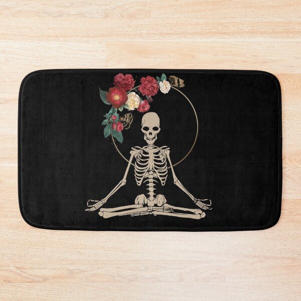 Item preview, Yoga -Skeleton-Yoga- How to Meditate-Skeleton meditation Flower designed and sold by TeeARTHY.