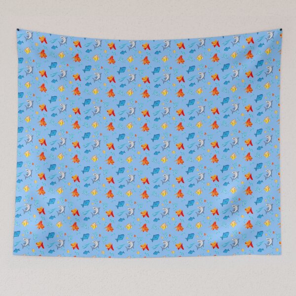 Item preview, Cute fishes with waterdrops pattern designed and sold by Dragan Kitic.